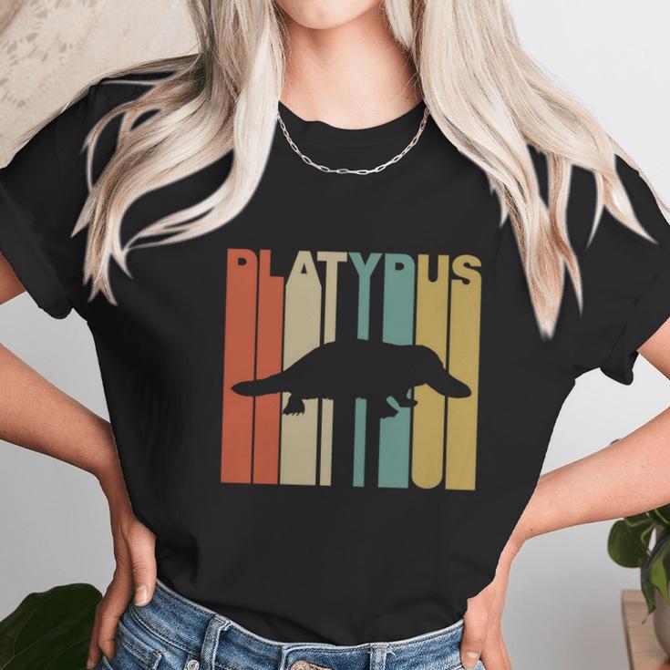 Vintage Style Platypus Silhouette T-Shirt Unisex T-Shirt Gifts for Her