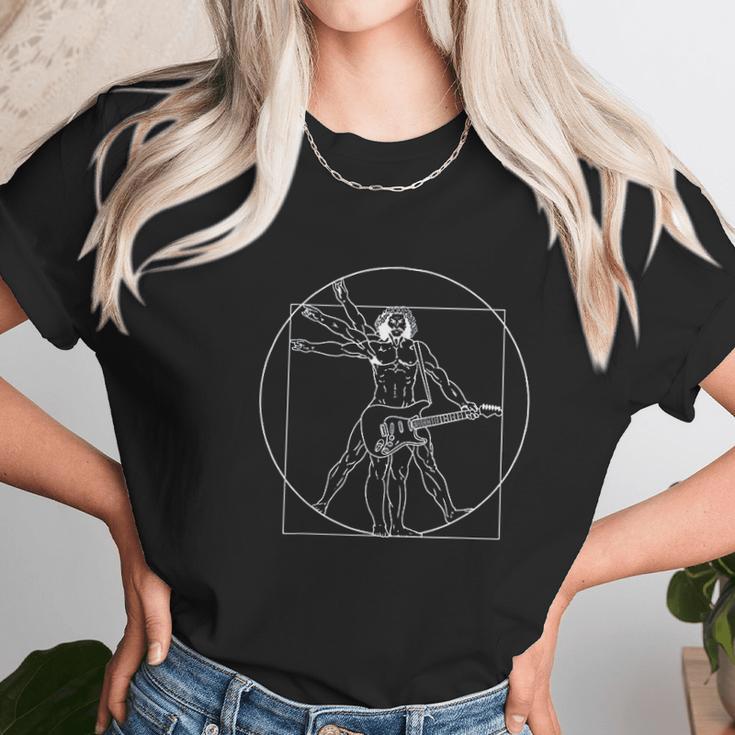 Vitruvian Man Guitar Da Vinci Guitarist Unisex T-Shirt Gifts for Her