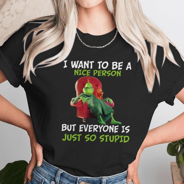 I Want To Be A Nice Person Unisex T-Shirt Gifts for Her