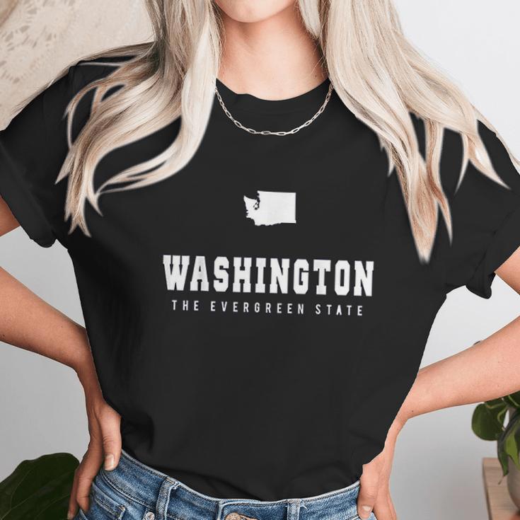 Washington State Home I Love Wa Evergreen State Unisex T-Shirt Gifts for Her