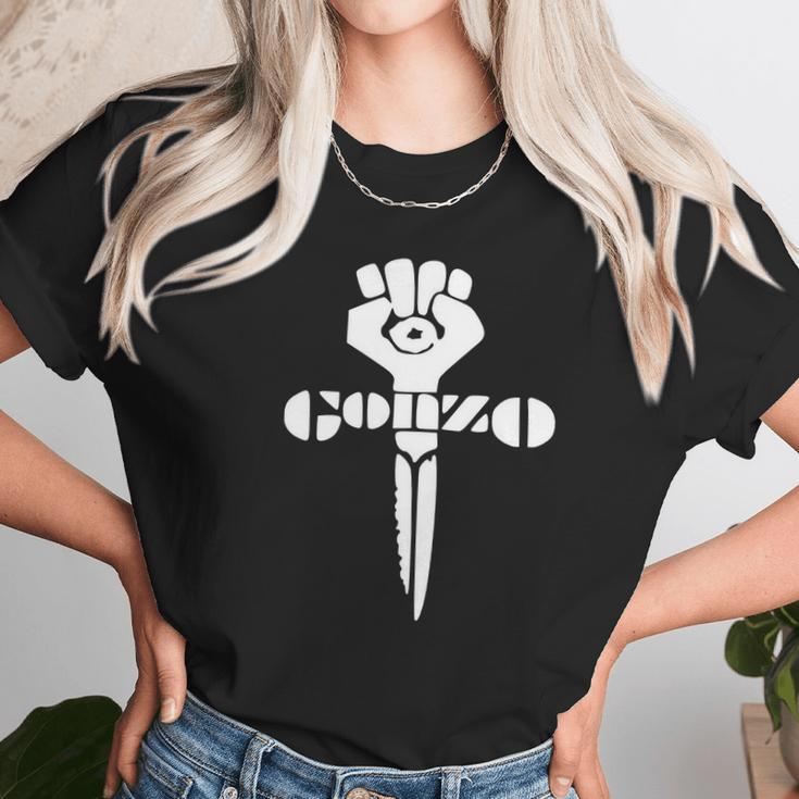 White Gonzo Fist Unisex T-Shirt Gifts for Her