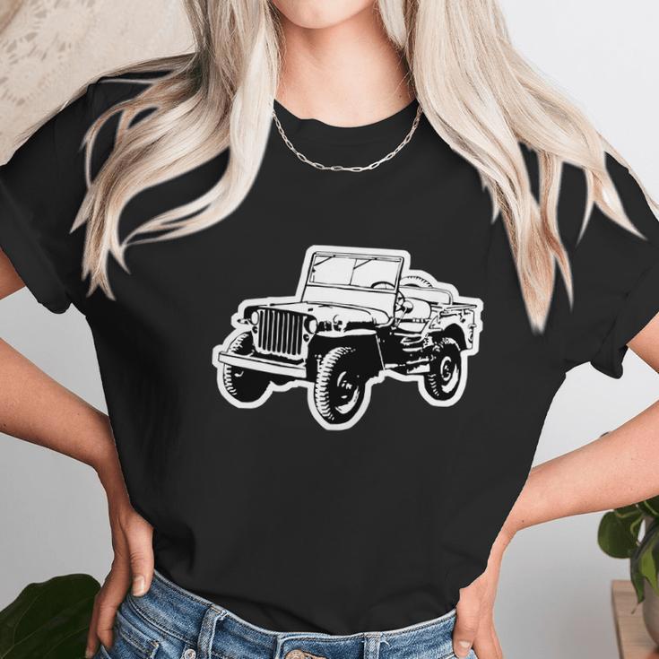 Willys Jeep 2 Color T-Shirts Unisex T-Shirt Gifts for Her