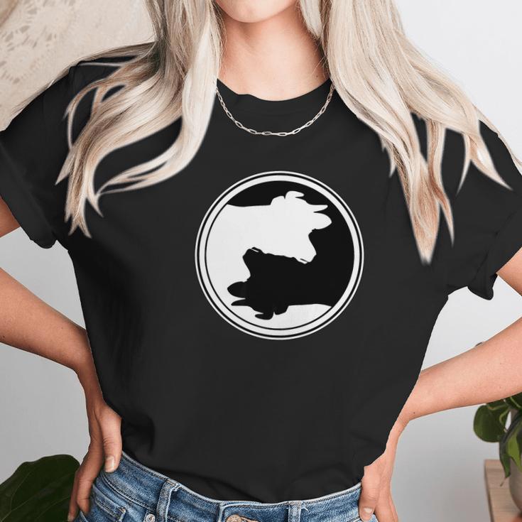 Yin Yang Cows Cow Unisex T-Shirt Gifts for Her