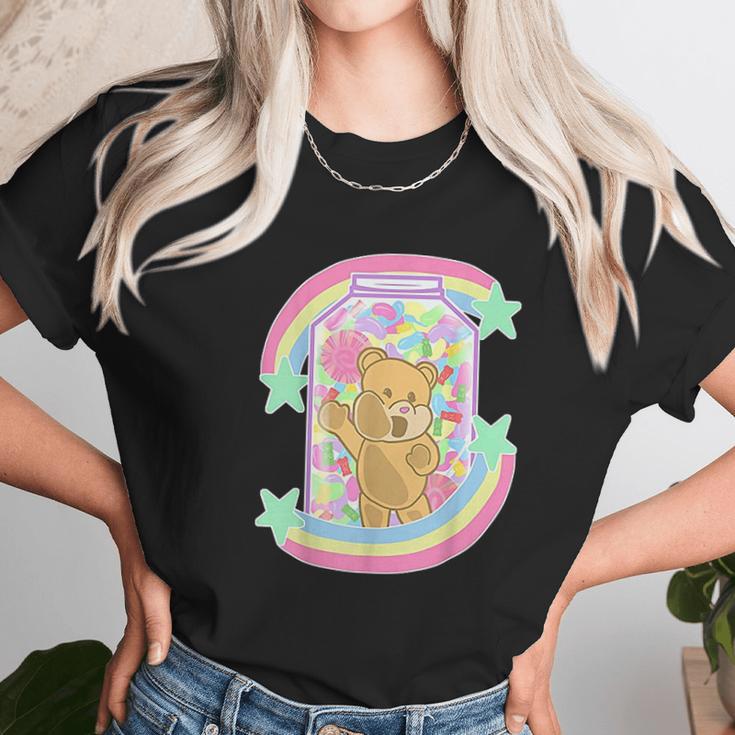 Yume Kawaii Clothing Bear In Candy Jar Pastel Goth Unisex T-Shirt Gifts for Her