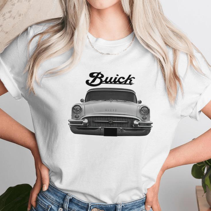 1955 Buick Two Side White Unisex T-Shirt Gifts for Her