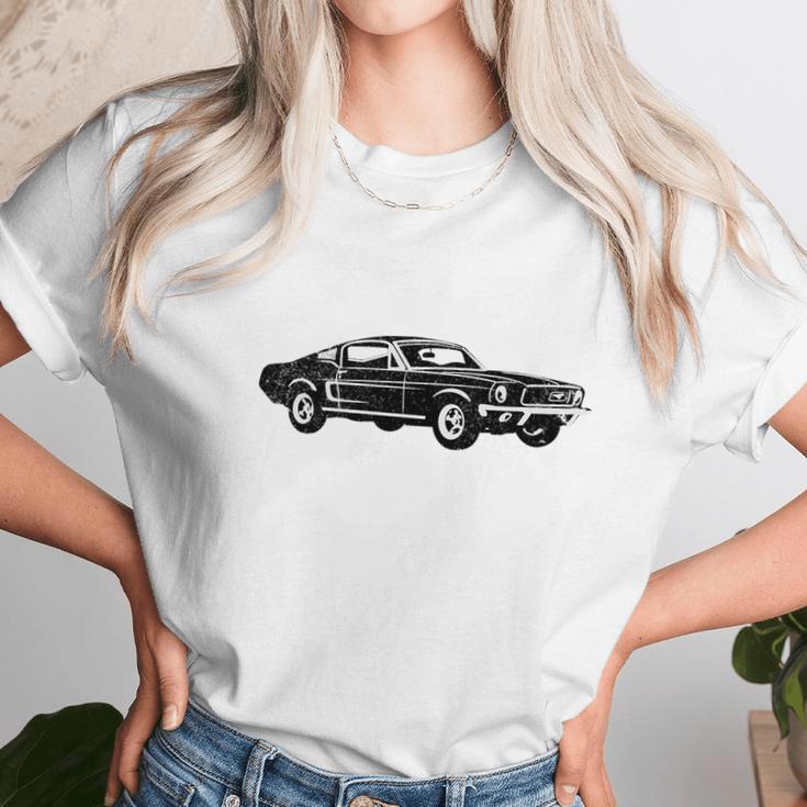 1968 Ford Mustang Fastback Unisex T-Shirt Gifts for Her