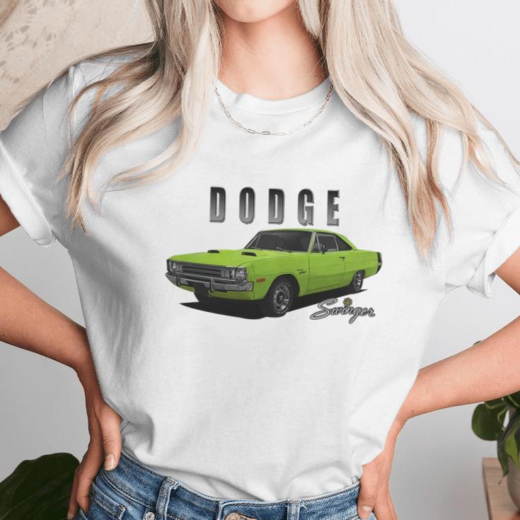 1972 Dodge Dart Swinger Green Unisex T-Shirt Gifts for Her