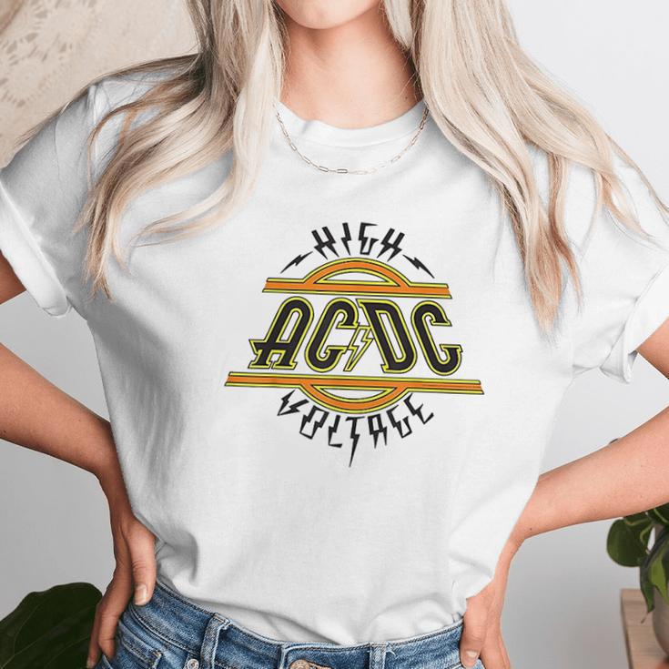 Ac Dc High Voltage Unisex T-Shirt Gifts for Her