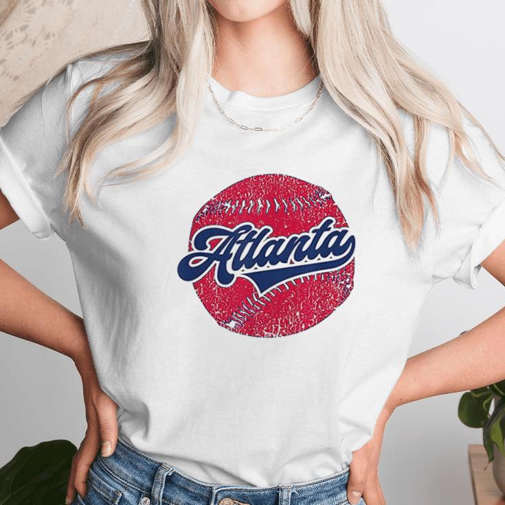 Atlanta Baseball | Atl Vintage Georgia Baseball Unisex T-Shirt Gifts for Her