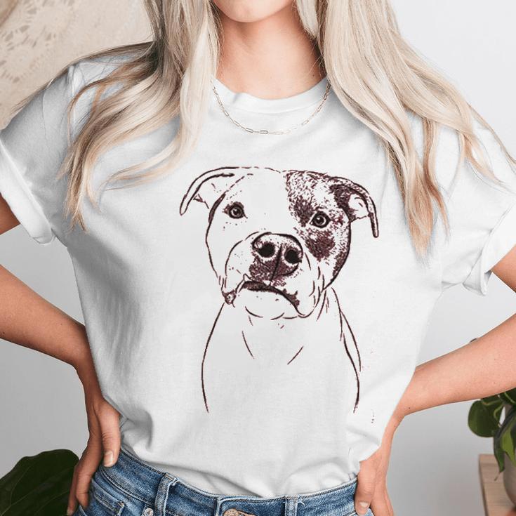 Bare Dexter The Pitbull Dog Triblend Unisex T-Shirt Gifts for Her