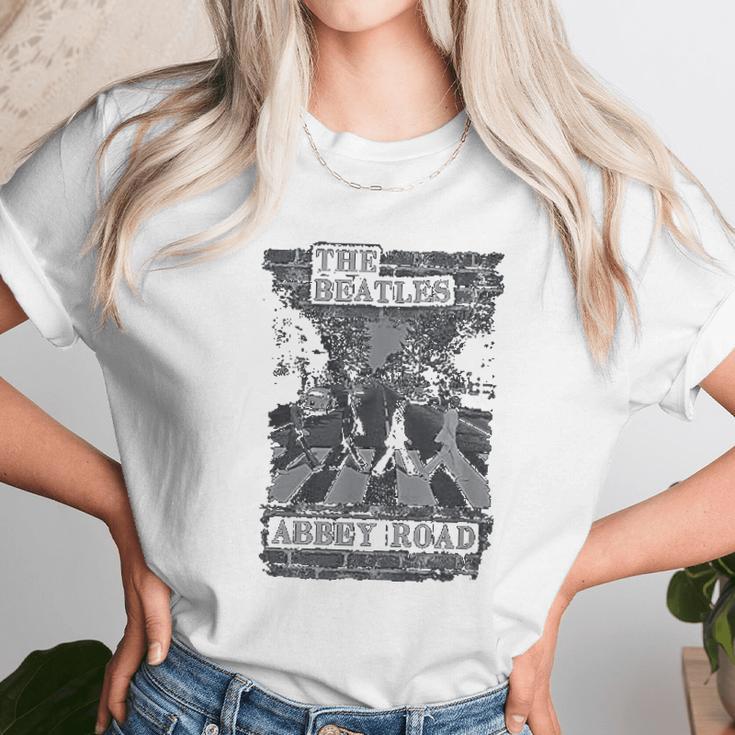 The Beatles Brick Wall Unisex T-Shirt Gifts for Her