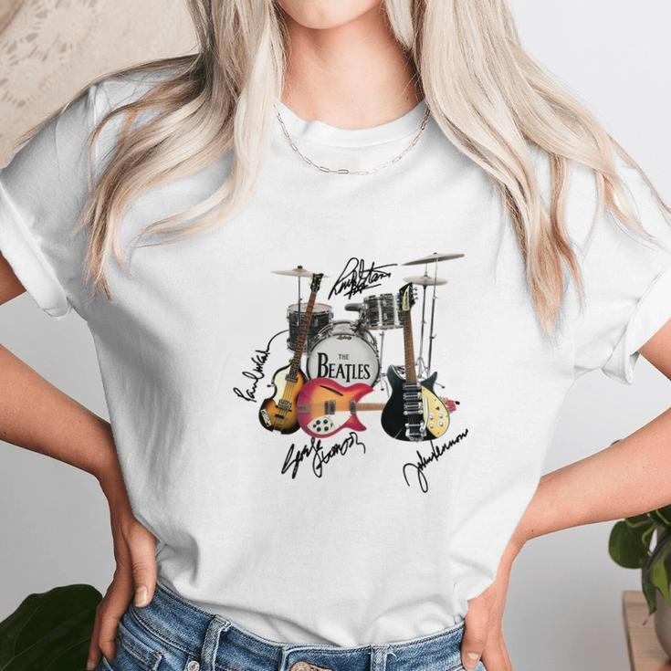 Beatles Musical Instrument Unisex T-Shirt Gifts for Her