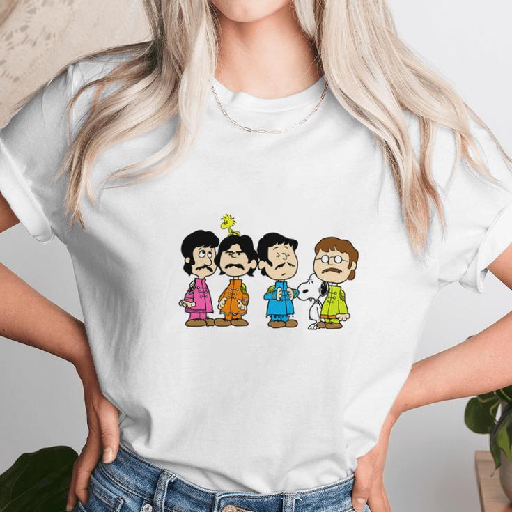 The Beatles Peanuts StyleShirt Unisex T-Shirt Gifts for Her