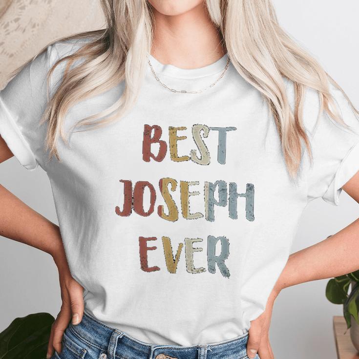 Best Joseph Ever Retro Vintage First Name Unisex T-Shirt Gifts for Her