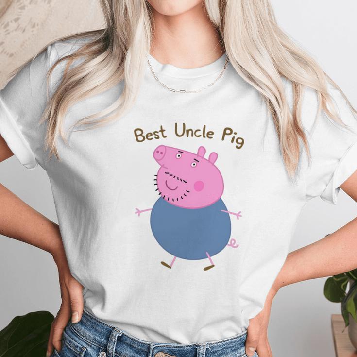 Best Uncle Pig Uncle Pig Peppa Pig Unisex T-Shirt Gifts for Her