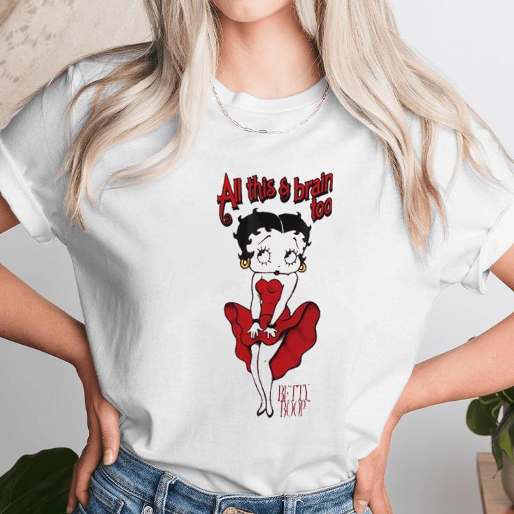 Betty Boop Brains Insulated Unisex T-Shirt Gifts for Her