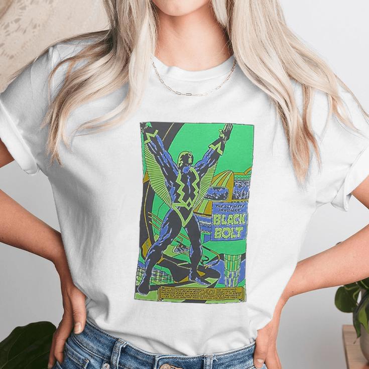 Black Bolt Blacklight Unisex T-Shirt Gifts for Her