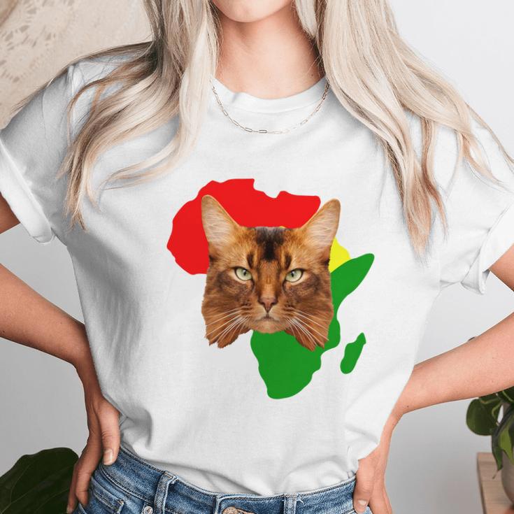 Black History Month African Map Somali Gift For Pet Lovers Proud Black Unisex T-Shirt Gifts for Her