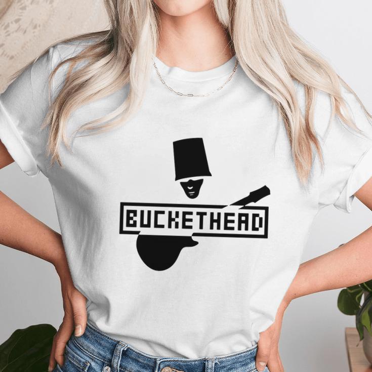 Buckethead Retro Guitar T-Shirt Unisex T-Shirt Gifts for Her