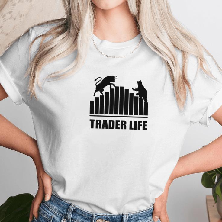 Bulls Vs Bears Day Trader Life Unisex T-Shirt Gifts for Her