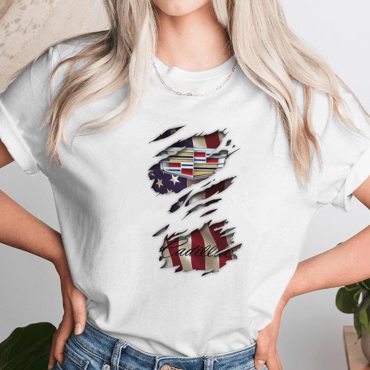 Cadillac Fan Us Cadillac Fan Us Cadillac Fan Us Unisex T-Shirt Gifts for Her