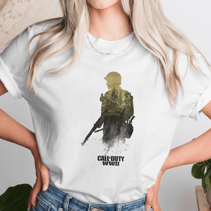 Call Of Duty Wwii Forest Front Line Unisex T-Shirt Gifts for Her