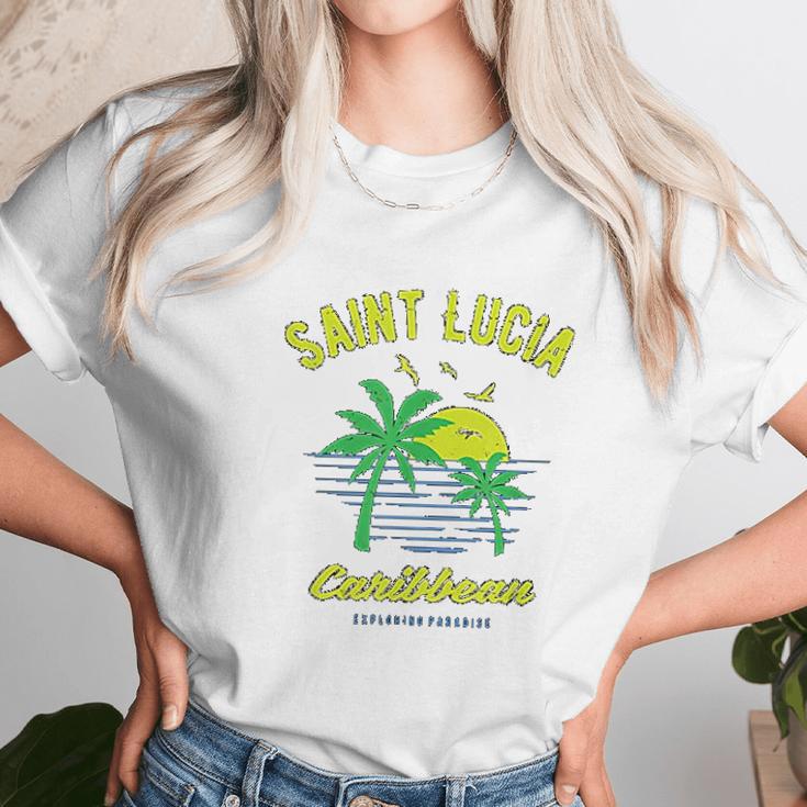 Caribbean Saint Lucia Unisex T-Shirt Gifts for Her