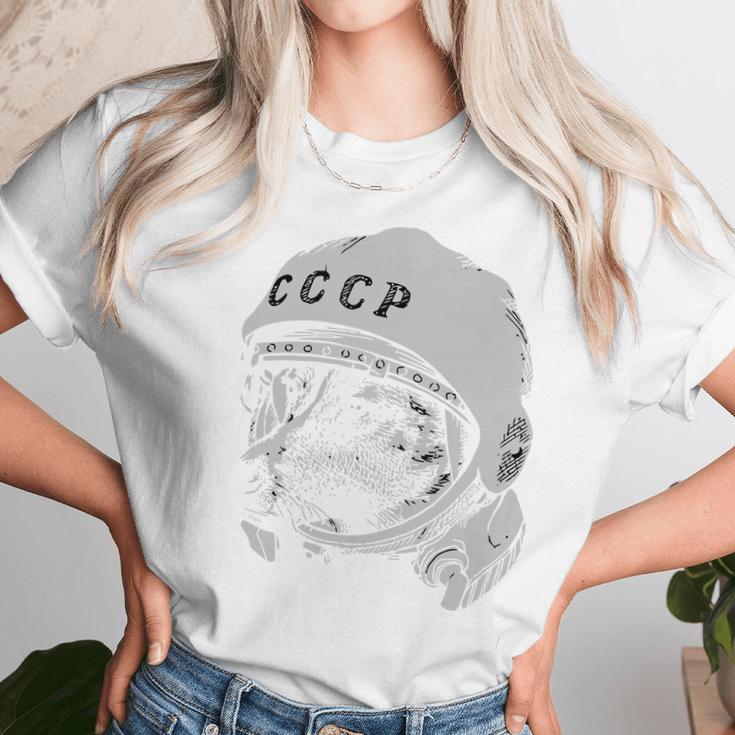 Cccp Laika Unisex T-Shirt Gifts for Her