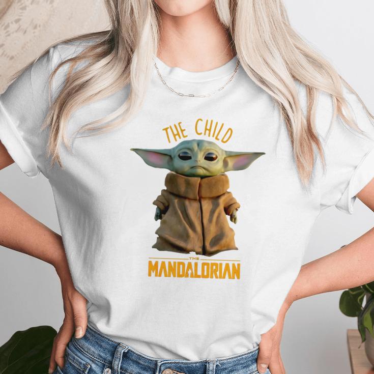 The Child Baby Yoda Mandalorian Shirt Unisex T-Shirt Gifts for Her