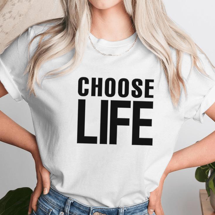 Choose Life Retro 80S Halloween Costume Graphic Unisex T-Shirt Gifts for Her