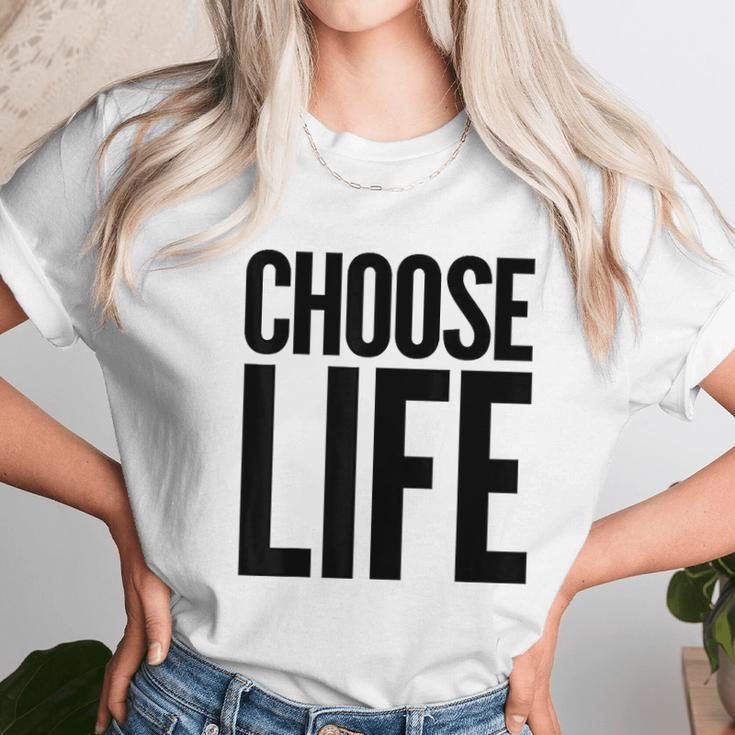 Choose Life Vintage Retro 80S Funny Unisex T-Shirt Gifts for Her