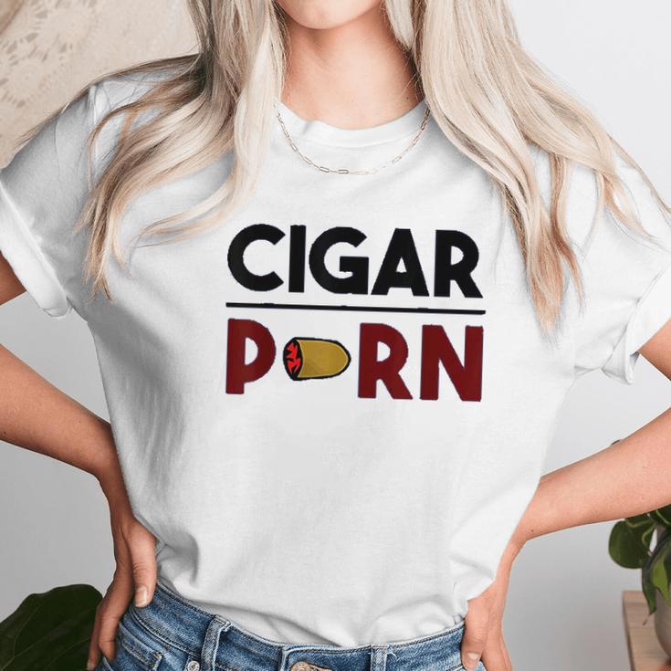 Cigar Porn Cut Cigar Gift For Men Cigar Unisex T-Shirt Gifts for Her