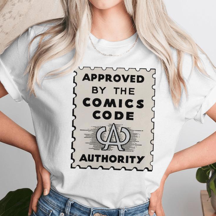 Comics Code Authority Unisex T-Shirt Gifts for Her