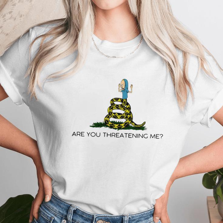 Cornholio Beavis - Are You Threatening Me Shirt Unisex T-Shirt Gifts for Her