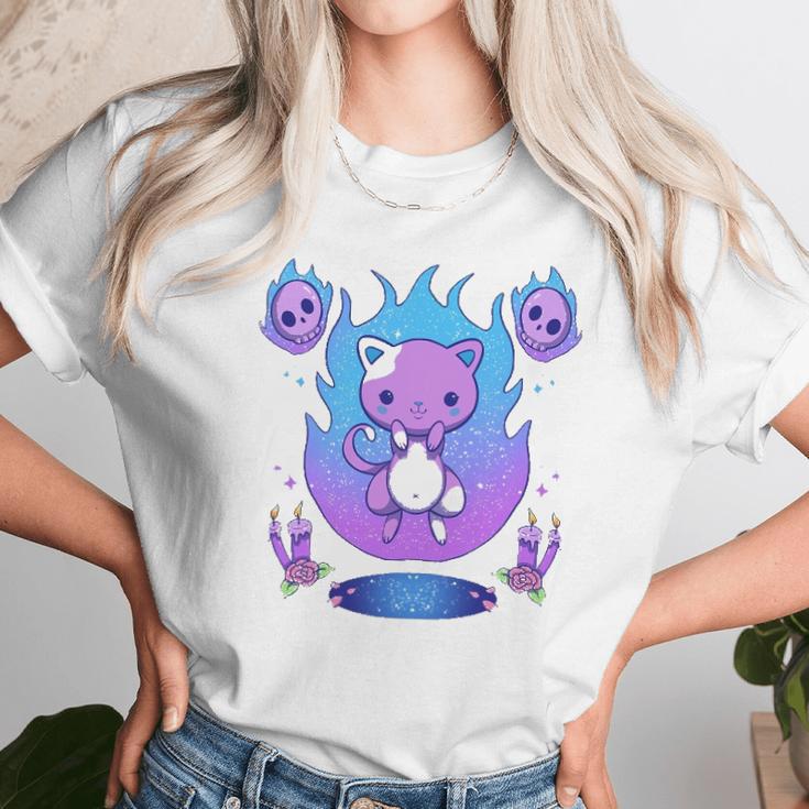 Creepy Kawaii Pastel Goth Cat Kawaii Clothes Mall Goth Unisex T-Shirt Gifts for Her