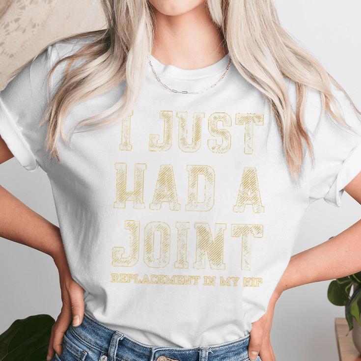 Crushtee Hip Replacement Just Had A Joint T- Unisex T-Shirt Gifts for Her