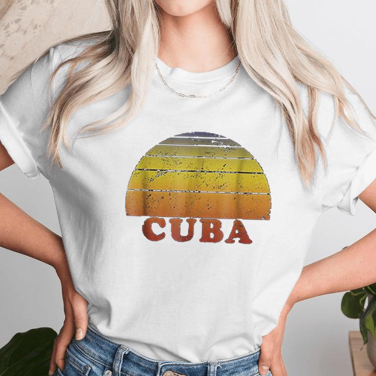 Cuba Retro Vintage 70S Throwback Unisex T-Shirt Gifts for Her