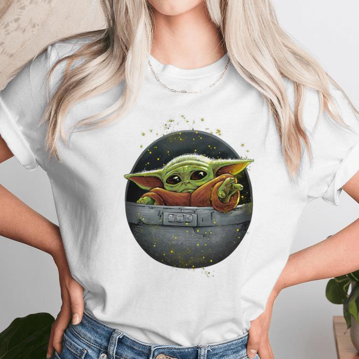 Cute Force Mandalorian Baby Yoda Shirt Unisex T-Shirt Gifts for Her