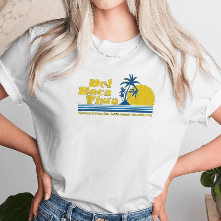 Del Boca Vista Retirement Community Funny Novelty Unisex T-Shirt Gifts for Her