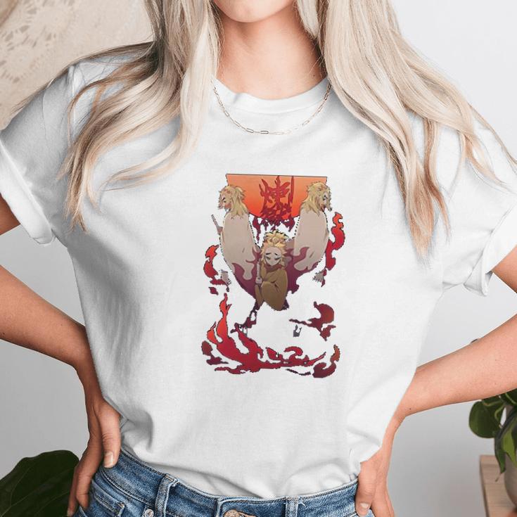 Demon Slayer Men On Fire Unisex T-Shirt Gifts for Her