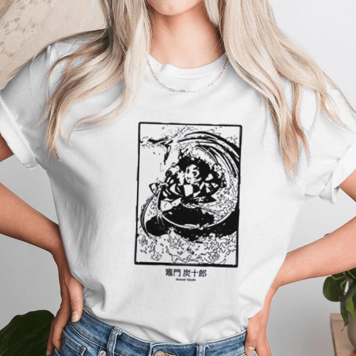 Demon Slayer Tanjiro Kamado Zenitsu Agatsuma Unisex T-Shirt Gifts for Her