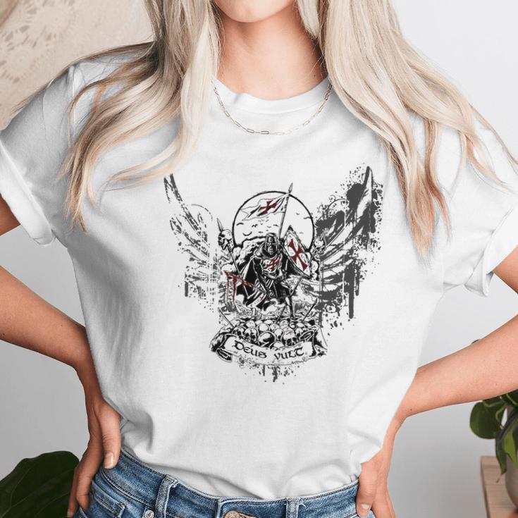 Deus Vult - Templar Unisex T-Shirt Gifts for Her