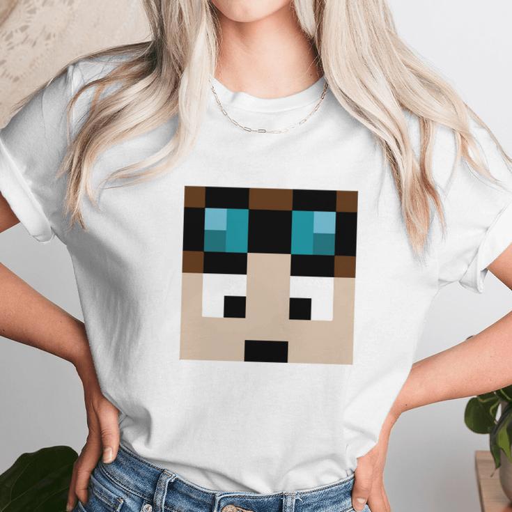 Thediamondminecart Minecraft Skin Unisex T-Shirt Gifts for Her