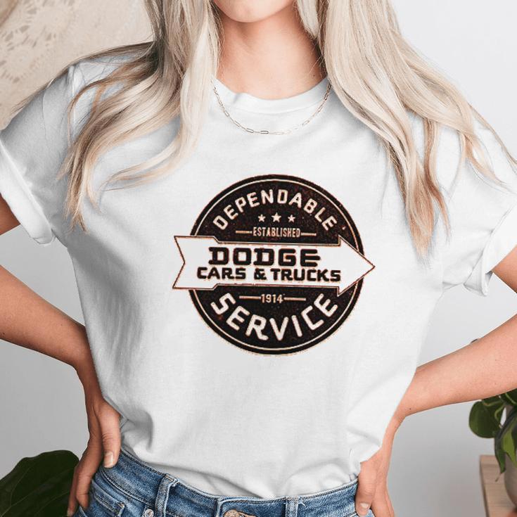 Dodge Cars Trucks Dependable Service Unisex T-Shirt Gifts for Her