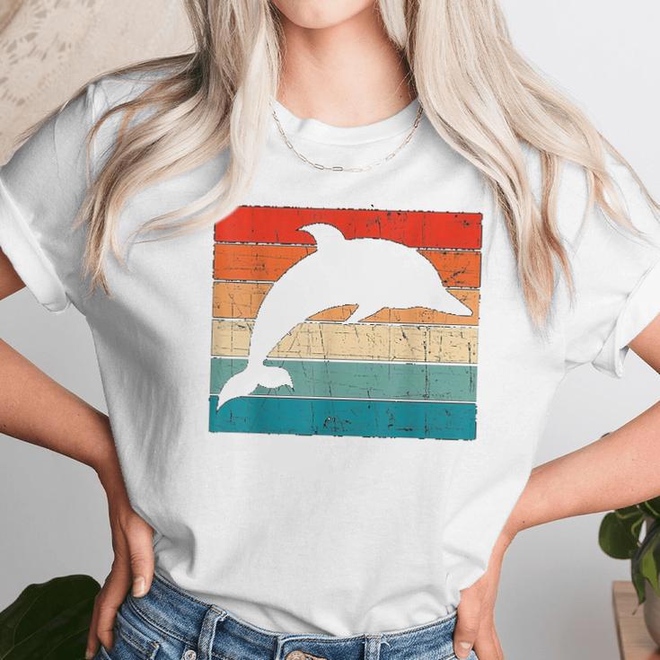 Dolphin Retro Vintage Unisex T-Shirt Gifts for Her