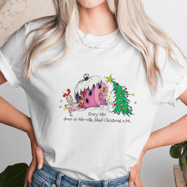 Dr Seuss Cindy-Lou Who House T-Shirt Unisex T-Shirt Gifts for Her