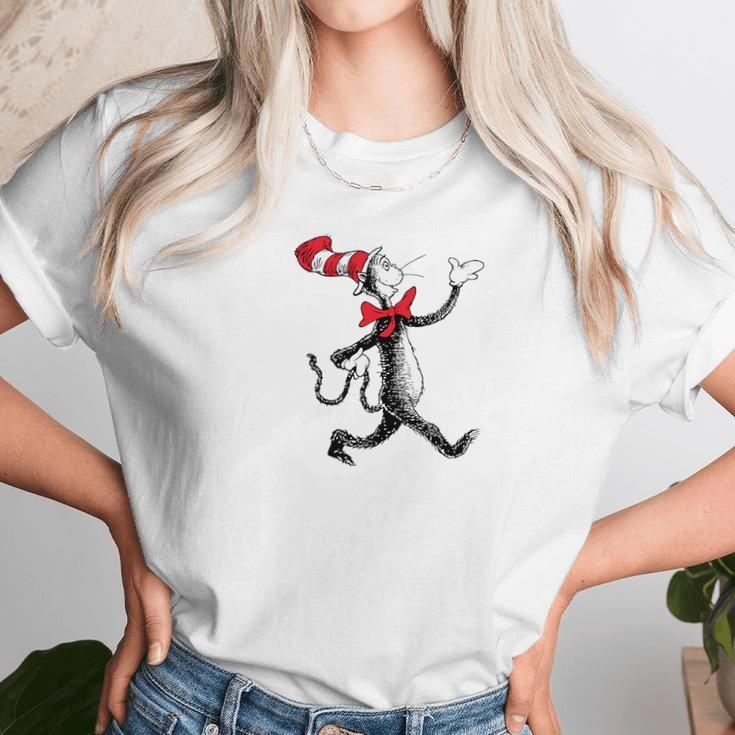 Dr Seuss Strolling Cat Unisex T-Shirt Gifts for Her