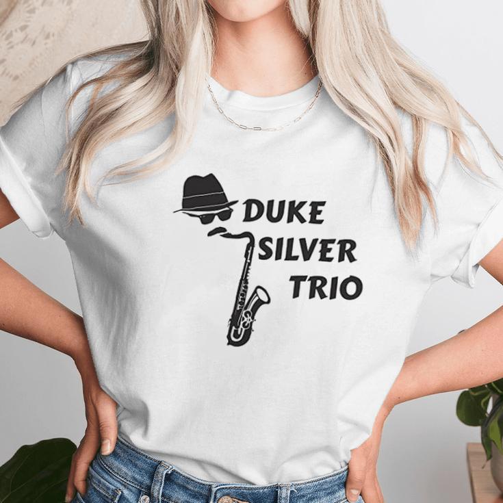 Duke Silver Trio Ron Saxophone Pawnee Jazz Music Unisex T-Shirt Gifts for Her