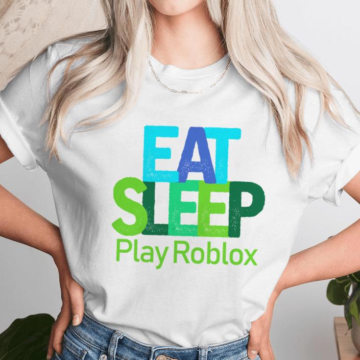 Eat Sleep Play Roblox Unisex T-Shirt Gifts for Her