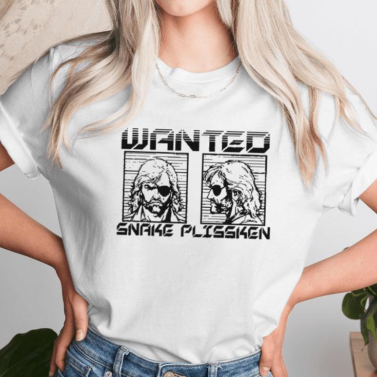 Escape From New York Snake Plissken Wanted Poster John Carpenter Movie Unisex T-Shirt Gifts for Her